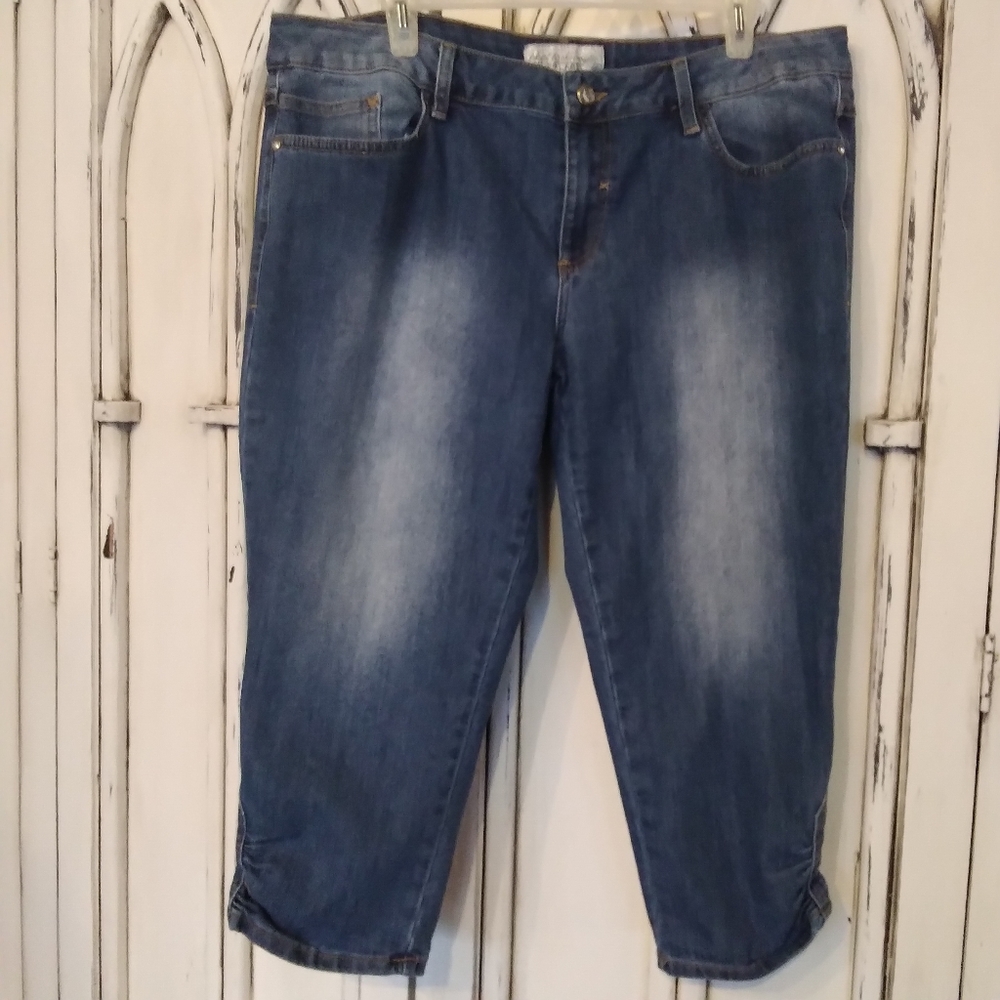 Denim capris